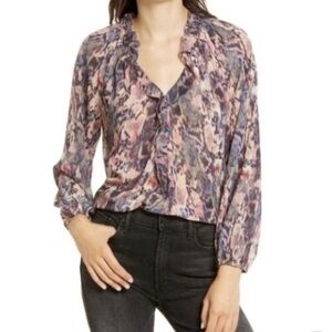 All Saints Nylah Masala Mauve Multi Snake‎ Print Top 6